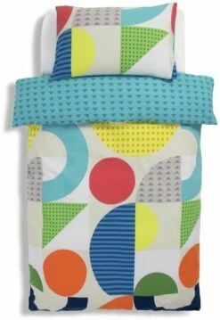 Habitat Kids Geo Shapes Twin Pack Bedding Set - Double -Bed Linings Sales Store 9610790 R Z004A