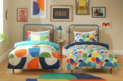 Habitat Kids Geo Shapes Twin Pack Bedding Set - Double -Bed Linings Sales Store 9610790 R Z007A