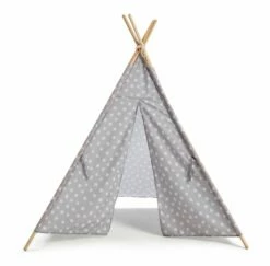 Habitat Kids Grey Stars Teepee Tent -Bed Linings Sales Store 9611005 R Z002A