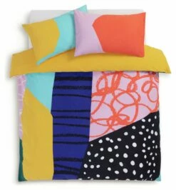 Habitat Panel Print Multicolour Bedding Set - Single -Bed Linings Sales Store 9613656 R Z002A