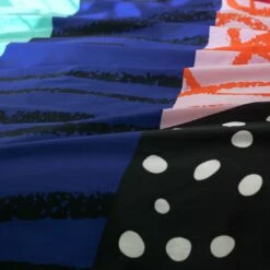 Habitat Panel Print Multicolour Bedding Set - Single -Bed Linings Sales Store 9613656 R Z005A