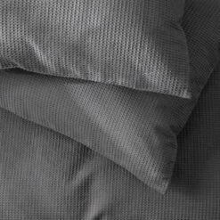Habitat Cotton Waffle Plain Charcoal Bedding Set - Single 9 Habitat Cotton Waffle Plain Charcoal Bedding Set - Single -Bed Linings Sales Store 9625211 R Z003A