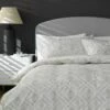 Habitat Cotton 200TC Geo Silver & Cream Bedding Set - Single