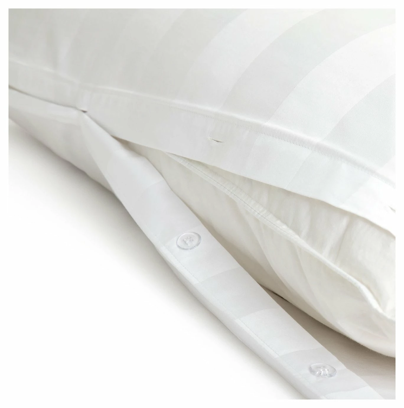 Habitat Cotton 400TC Sateen Stripe White Bedding Set -Double 5 Habitat Cotton 400TC Sateen Stripe White Bedding Set -Double - Image 5
